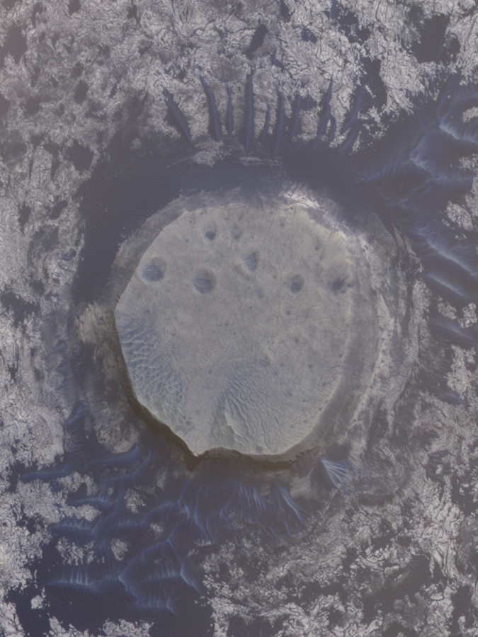 Mars Crater from HiRISE observation